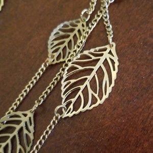 Layered Leaf Necklace